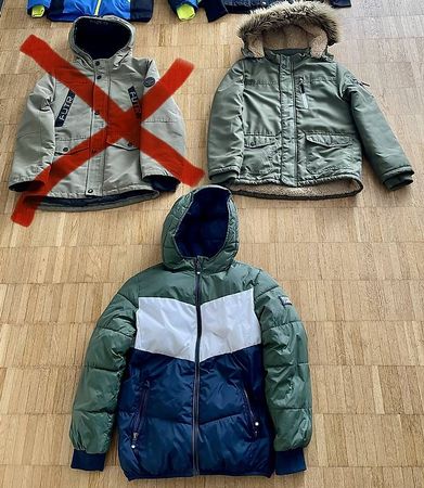 zwei Winterjacke Grösse 140