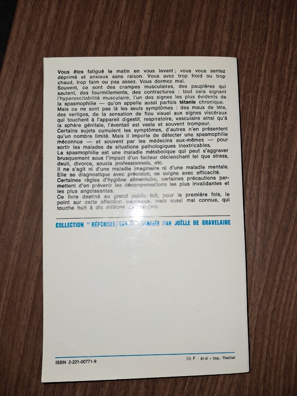 Libri: Etes vous spasmophile – Usato da Le locle venduto da juliensaran 3