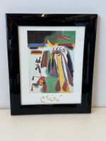 Bild Miro in schwarzem Bilderrahmen (32x25 cm) guter Zustand
