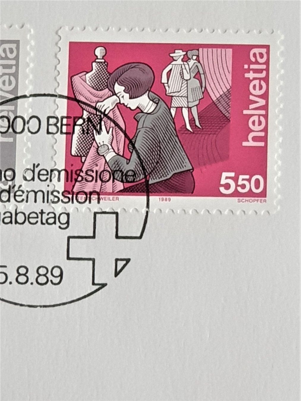 Alle Briefmarken: (99) Brief  1989/90 "Mensch und Beruf" – Gebraucht aus Schwarzhäusern von Inot3 3
