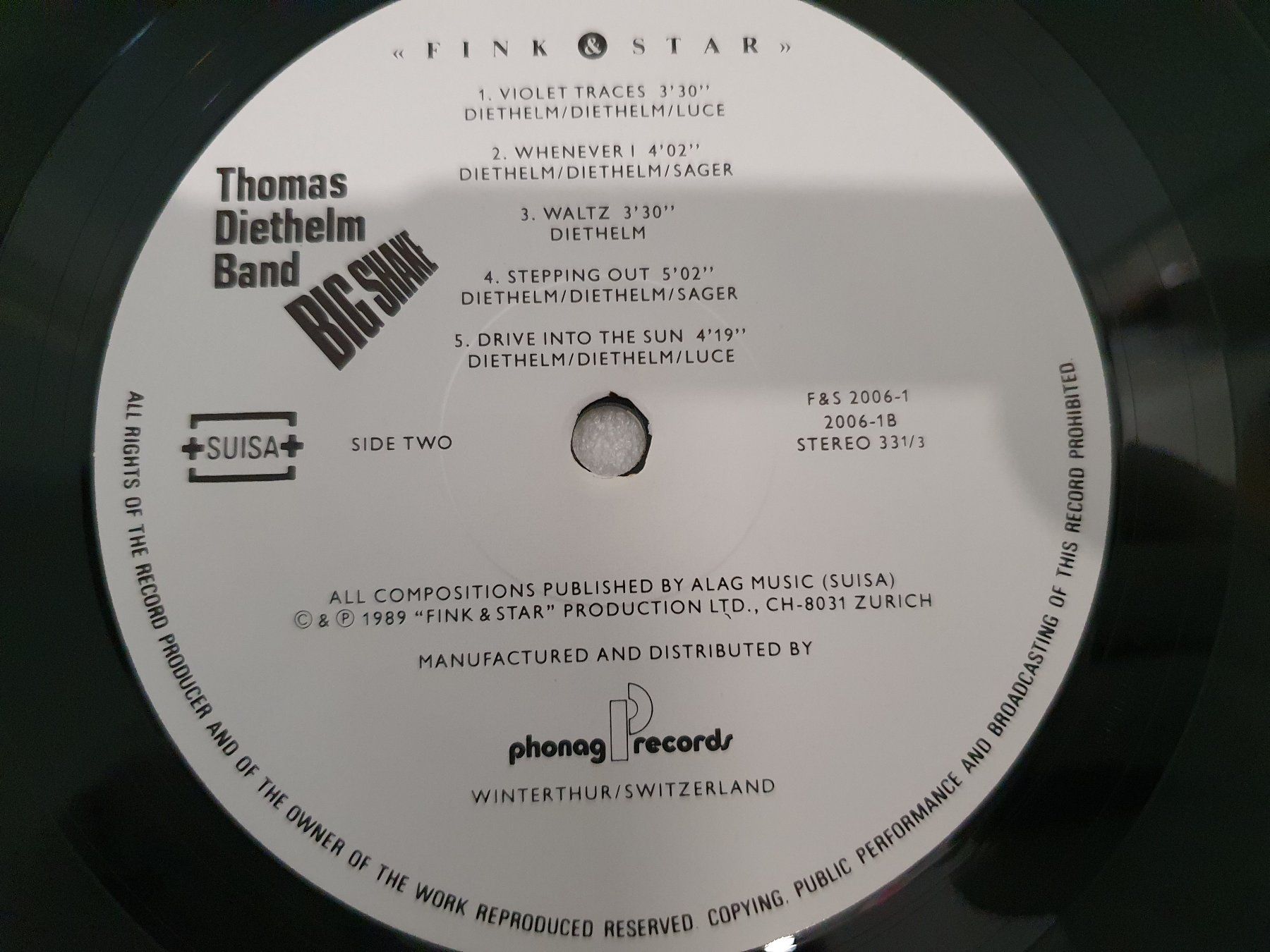 Dischi in vinile: Thomas Diethelm Band – Big Shake – Usato da Uster venduto da Vinyl-Leidenschaft 5