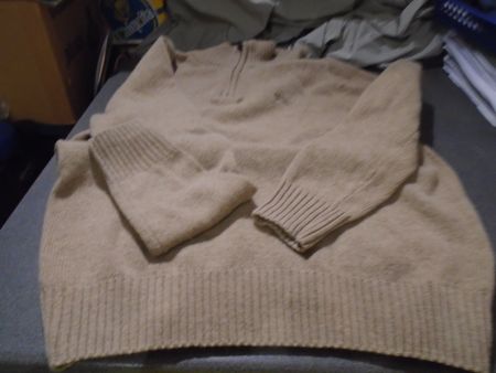 Pullover Grösse M, Paul Kehl, hellbraun/Reissverschluss