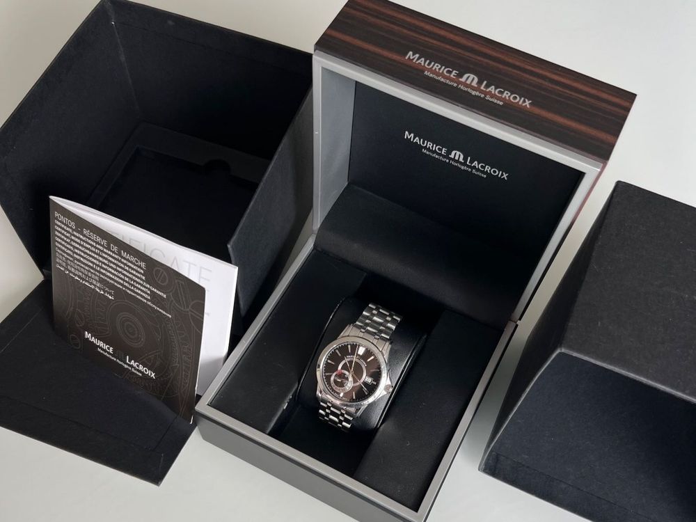 Maurice Lacroix Orologi: Mauric Lacroix Pontos Reserve de Marche, Automatik, 40cm – Usato da Flawil venduto da Miky-700