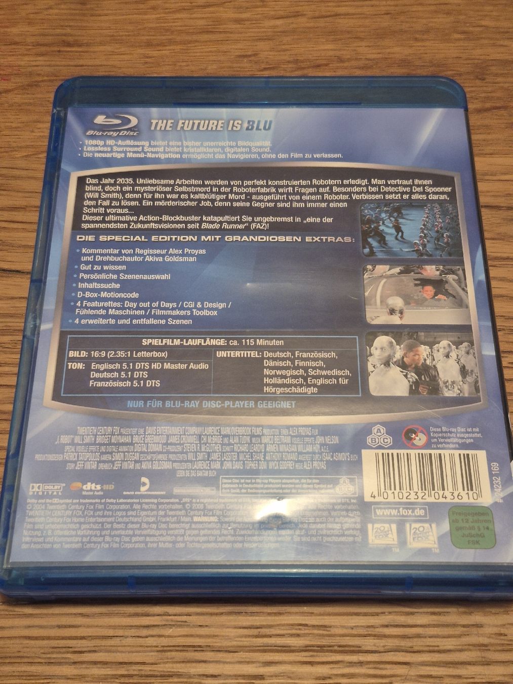 Tutti i DVDs: I, Robot (Blu-ray) Will Smith – Usato da Oberembrach venduto da giu_7ksd 1