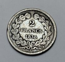 2 Francs 1838 Louis Philippe I Roi des Francais