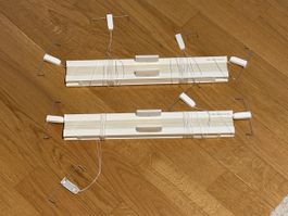2x Plisses (Faltrollos) von Newshades in beige zu verkaufen