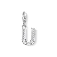 Thomas Sabo Charm Anhänger Buchstabe U mit Zirkonia neu