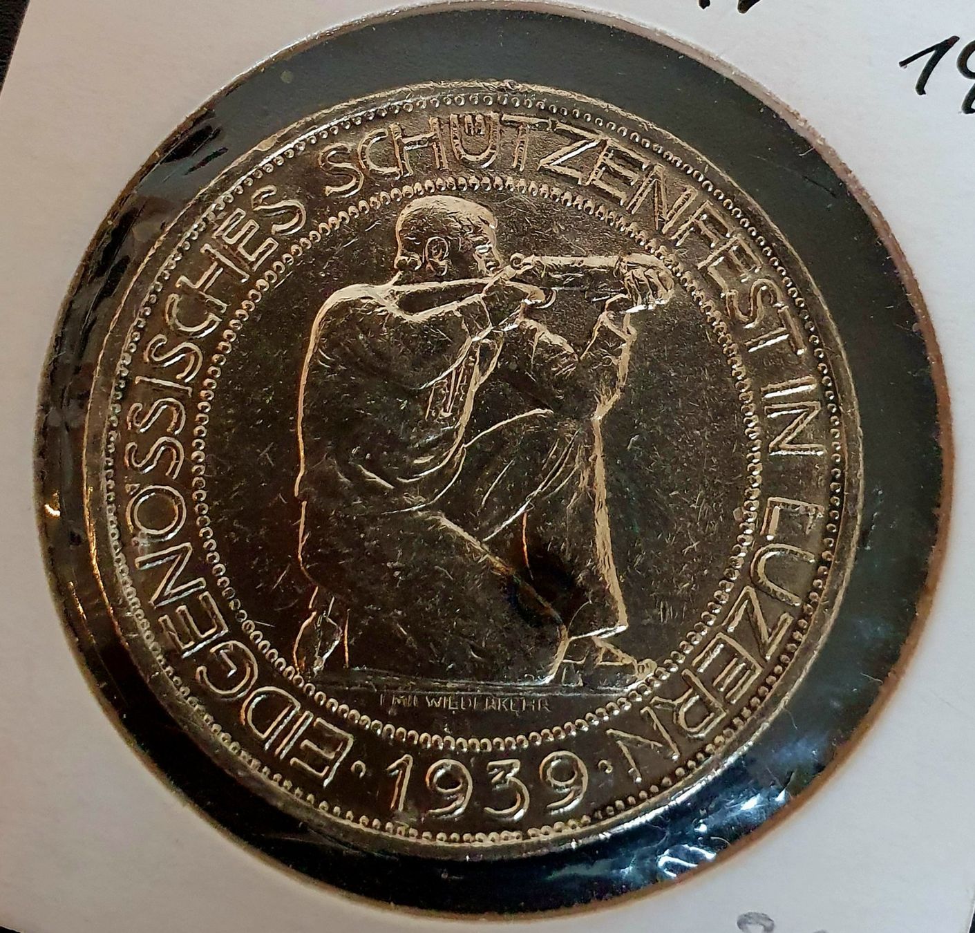Alle Münzen: 5 Fr. 1939 Luzern – Gebraucht aus Egerkingen von Acc1 1