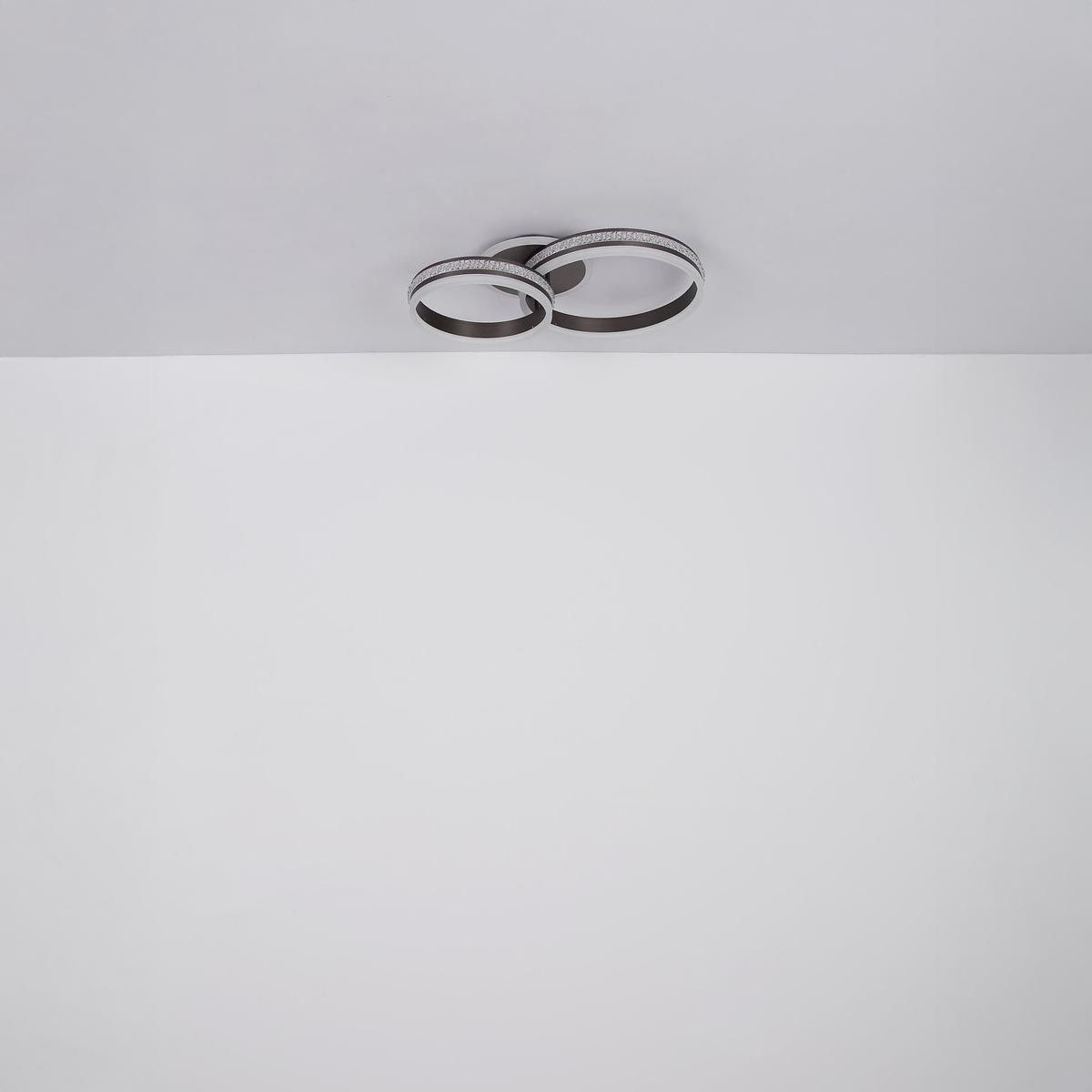Lampadari & plafoniere: LED Deckenleuchte, Grau, 110 cm x 81 cm – Nuovo (secondo la descrizione) da Kreuzlingen venduto da Smart-Light 2