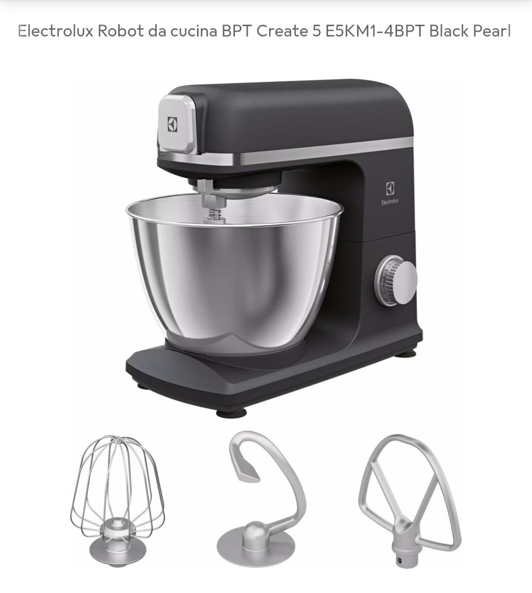 Electrolux Elettrodomestici da cucina: Electrolux Küchenmaschine BPT Create 5 E5KM-4BPT Black Pearl – Usato da Romanshorn venduto da Eleony 6