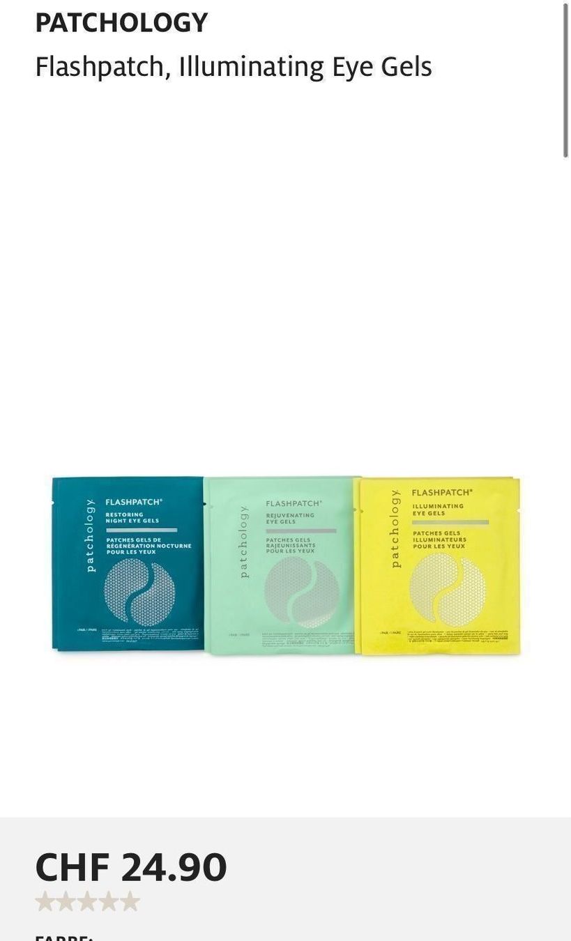 Cura del viso: Patchology Eye Gels, 6 Stk. Neu – Nuovo e nell'imballaggio originale da Zürich venduto da deruja 5