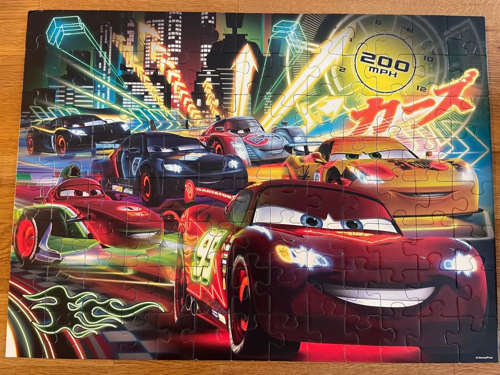 Puzzle RAVENSBURGER XXL Cars / Lightning McQueen 100 Teile | Kaufen auf ...