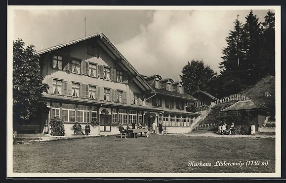 Cartoline postali: AK Sumiswald, Kurhaus Lüderenalp – Usato da Berlin venduto da bartko-reher