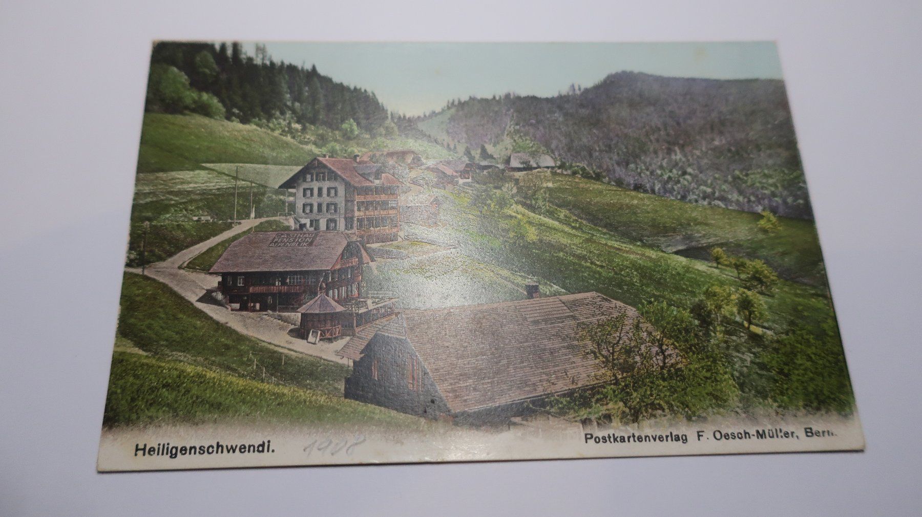 Ansichtskarten: Helligenschwendi  1908 – Gebraucht aus Cormoret von Pascalll2001 1