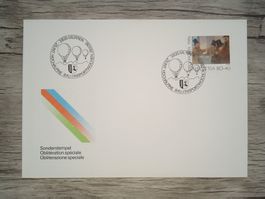 TR18 Enveloppe + Timbre Suisse 1986