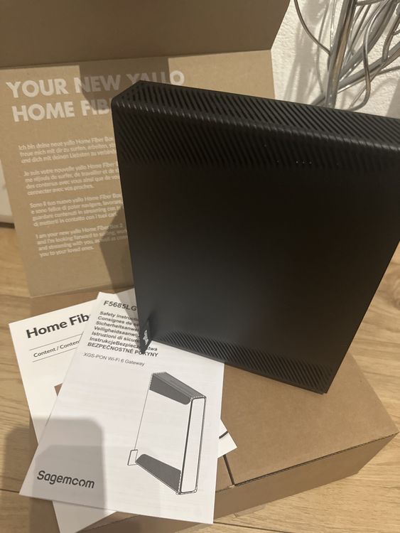 Yallo Home Fiber Box 2 - Sagemcom F5685LG - Like New! 48 (Neu und ...