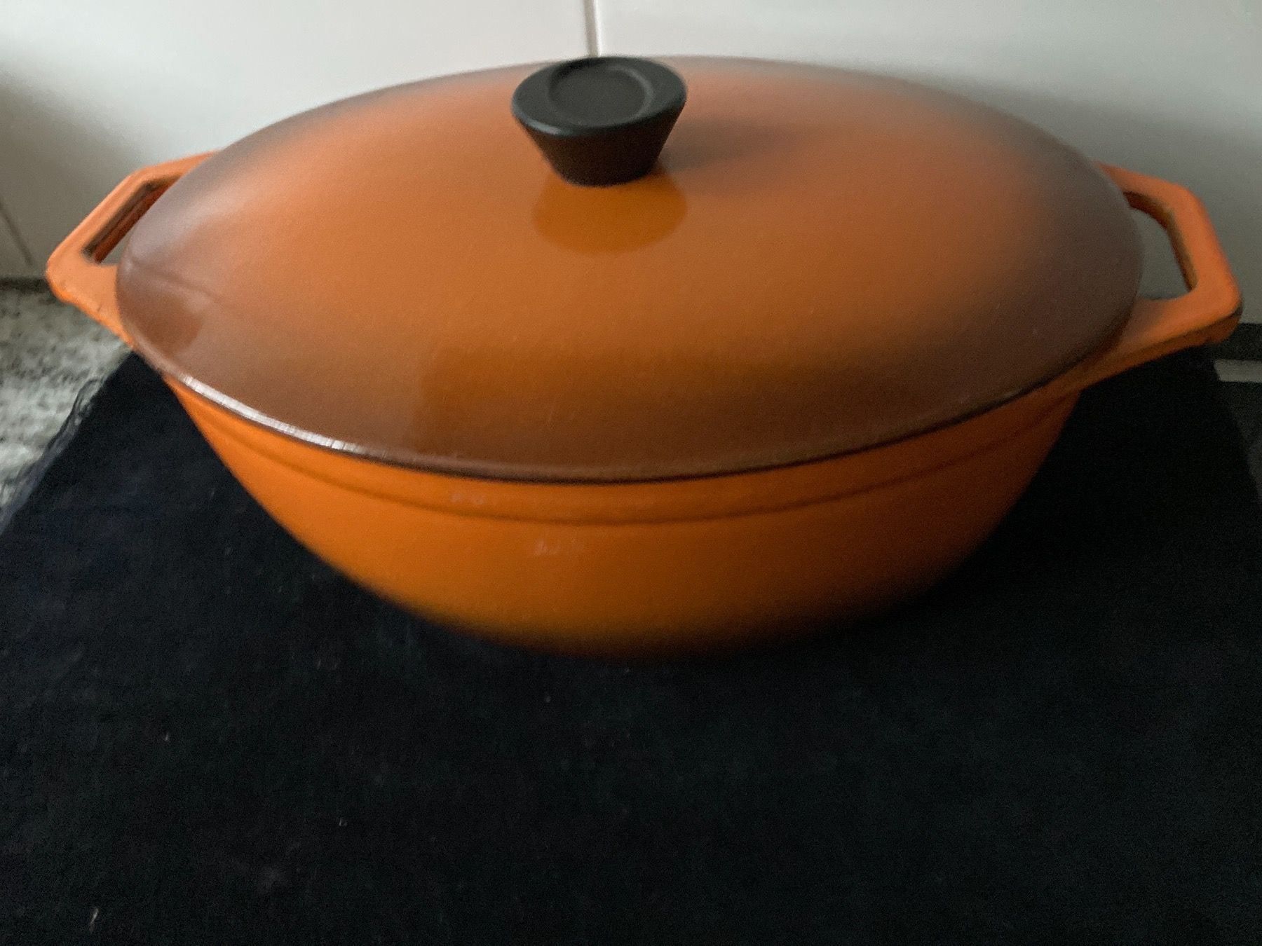Padelle: Ovale Gusseiserne Pfanne mit Deckel – Usato da Zürich venduto da Chaeffeler