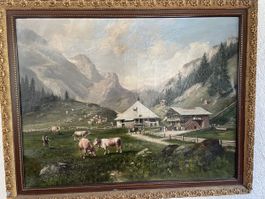 Bild Almlandschaft F.Müller 1905