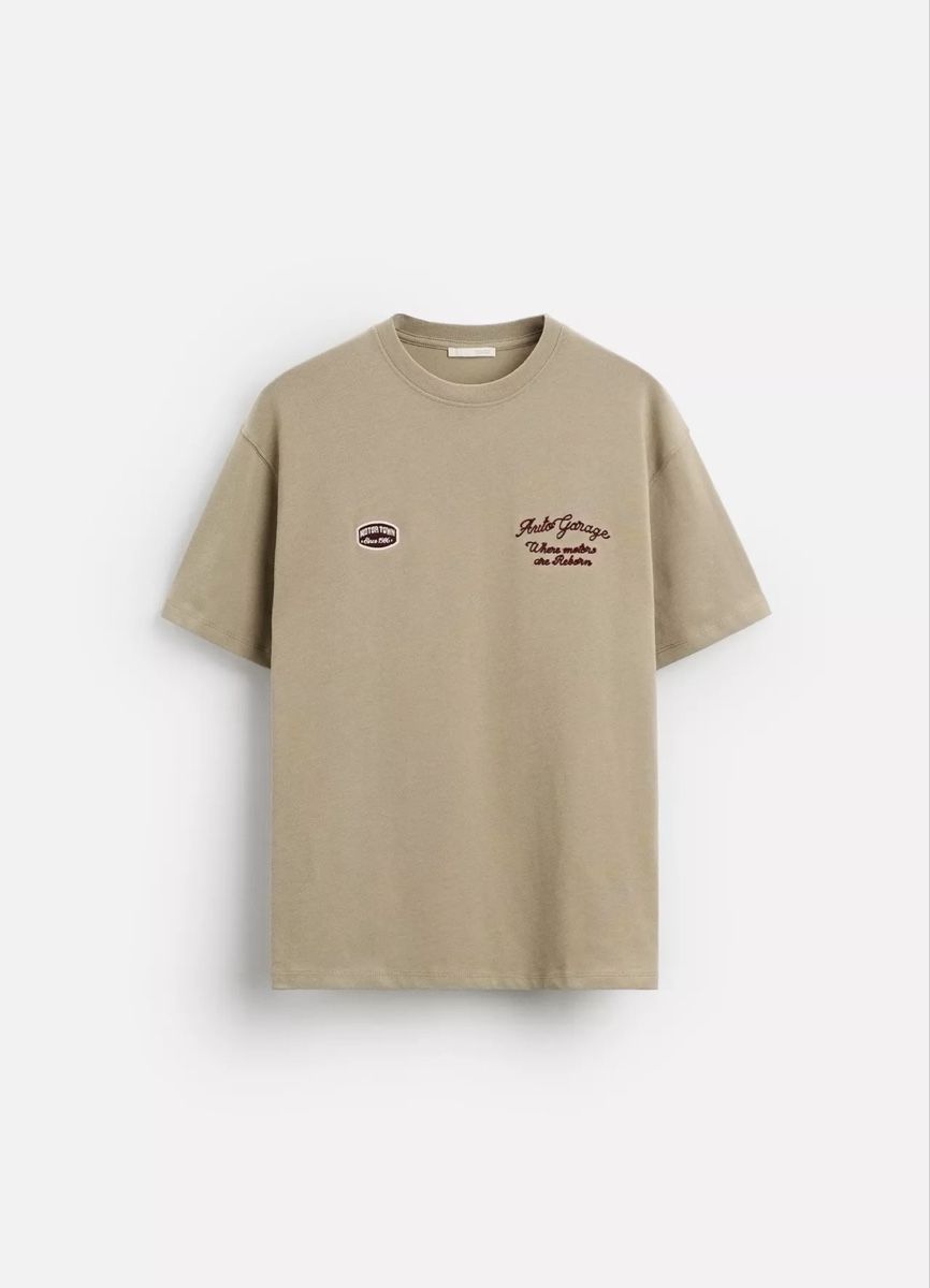 Zara T-shirt: Zara T-Shirt, Khaki, Grösse S – Nuovo (secondo la descrizione) da Kümmertshausen venduto da sell.1