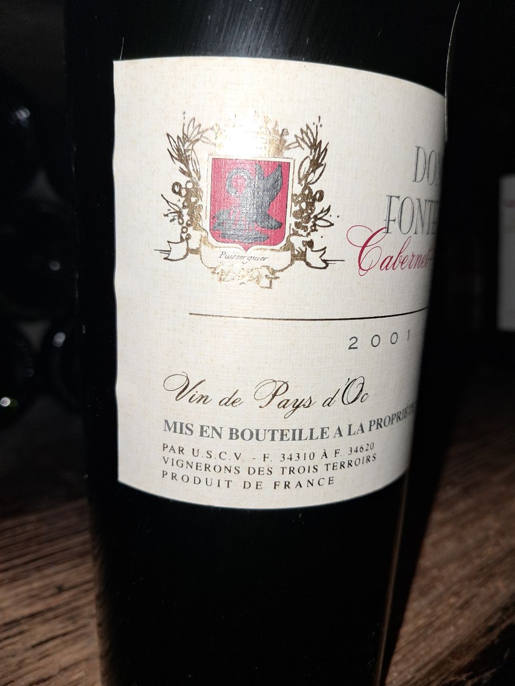Vino: Les Fontanelles Cabernet Sauvignon 2001 – Nuovo e nell'imballaggio originale da Le locle venduto da juliensaran 2
