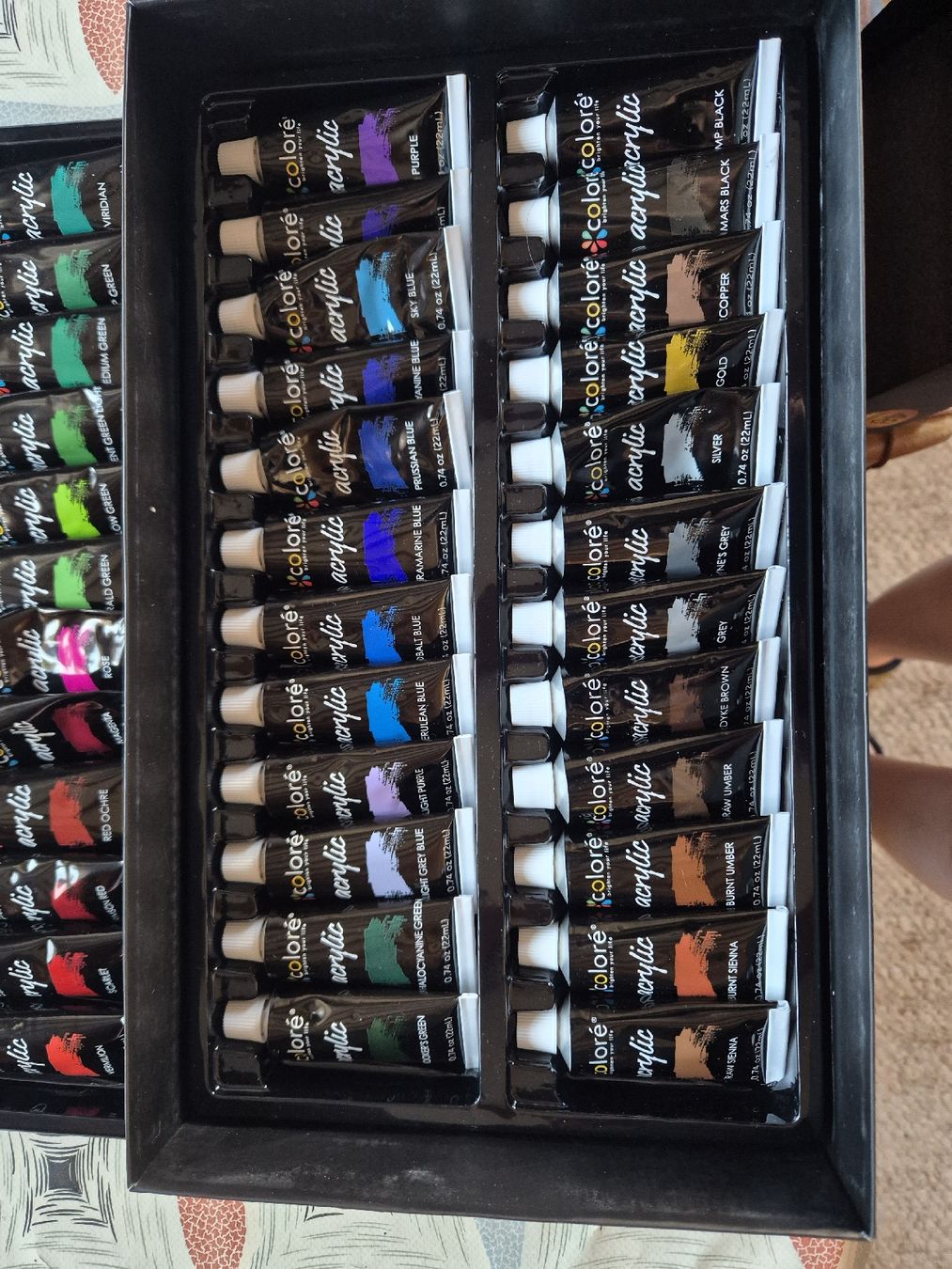 Colori: Acrylfarben Set 48 Farben Colore  – Usato da Winkel venduto da comeyerli 2