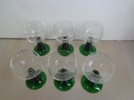 6 alte Römer 2dl Weingläser E Römer und de gömer