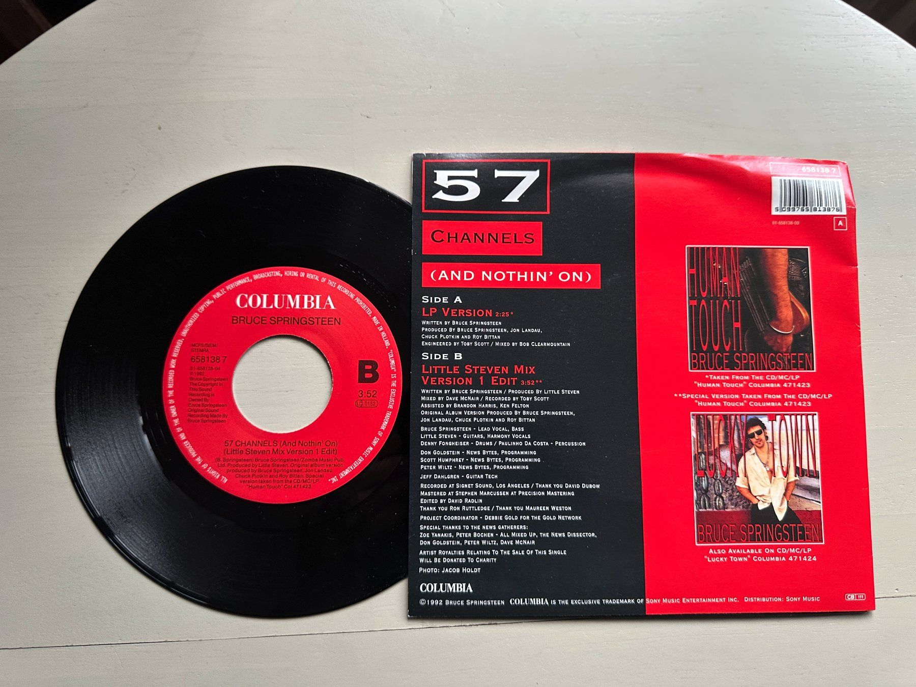 BRUCE SPRINGSTEEN tolle 57 Channels Single Kult 90's Rock (Gebraucht ...