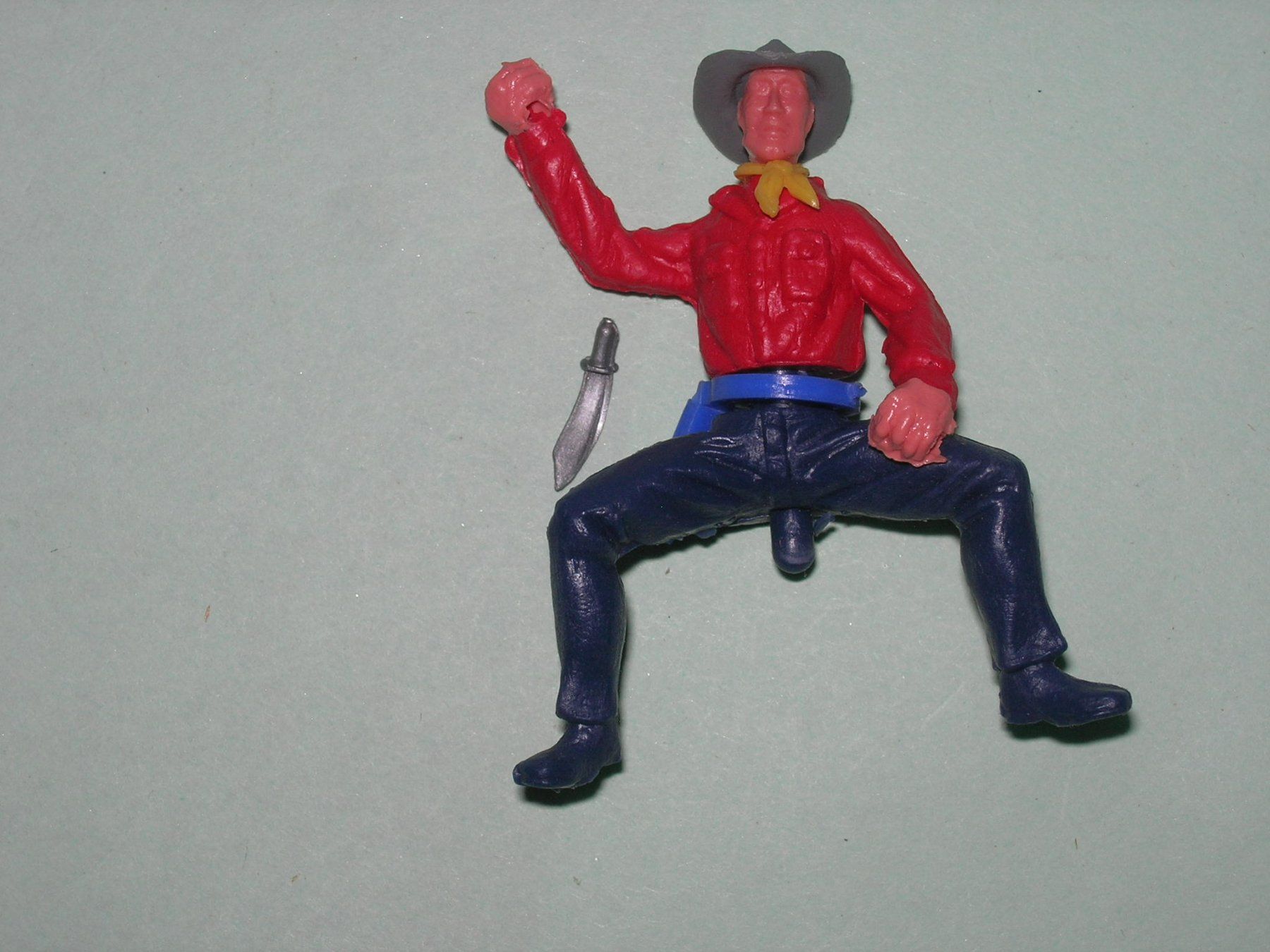 Timpo Statuette: Timpo Toys, Cowboy mit Messer – Nuovo (secondo la descrizione) da Hornussen venduto da Corvette- 5