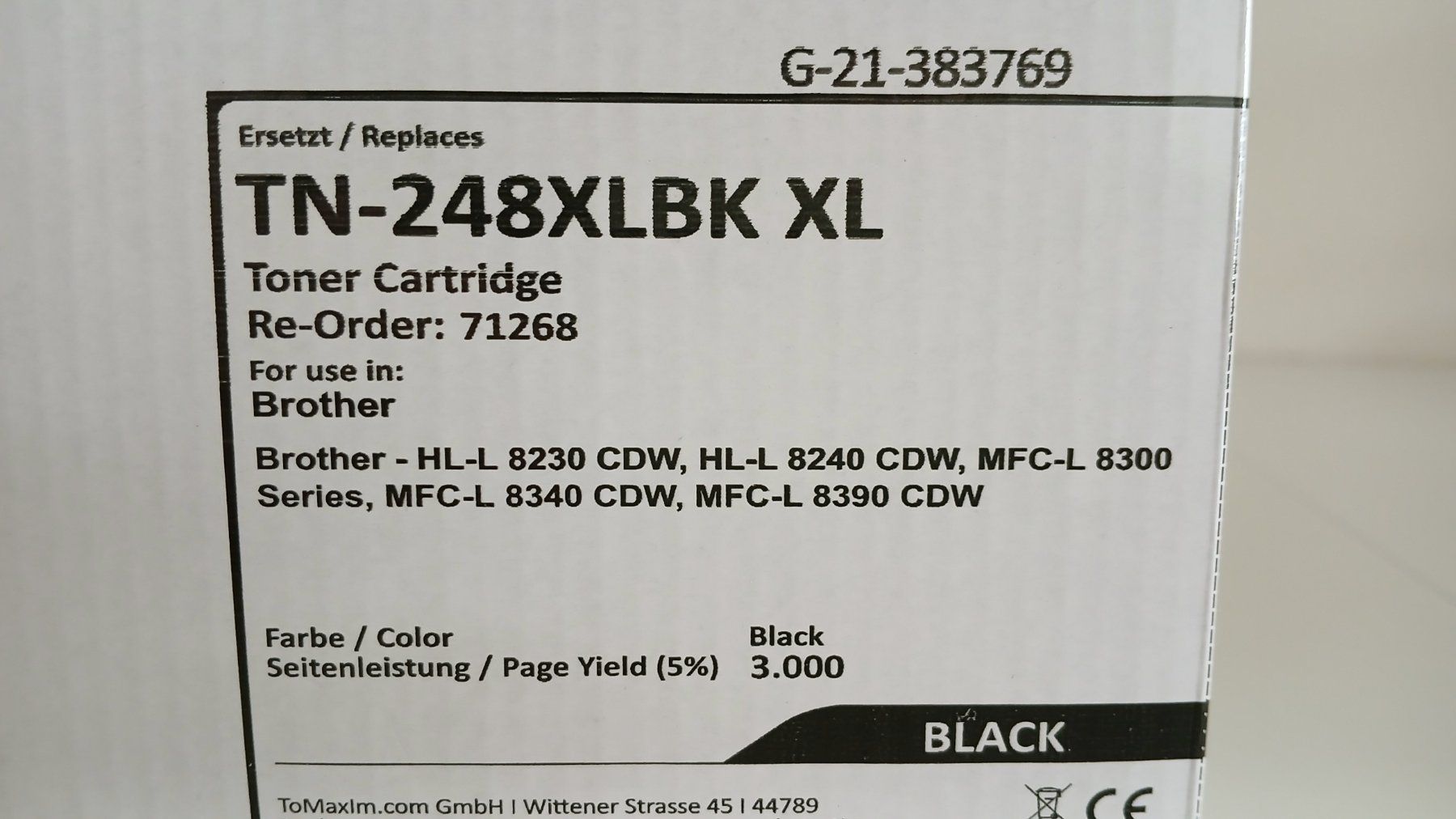 Brother Cartucce per stampanti & toner: Toner TN-248 Drittanbieter – Usato da Bassersdorf venduto da joh_y7mm 4