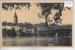 Olten - Partie an der Aare mit Holzbrücke