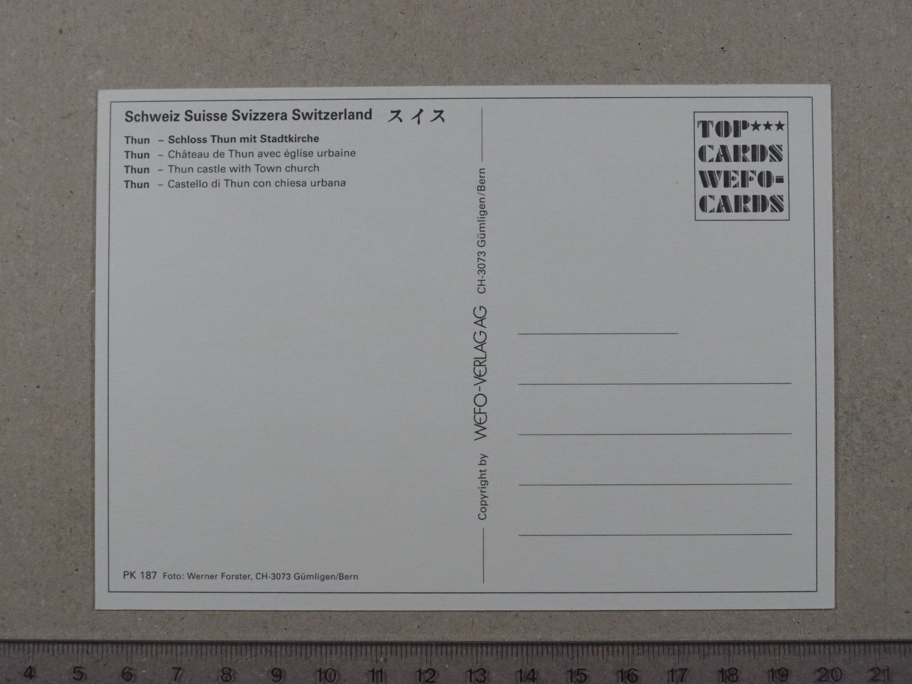 Cartoline postali: Thun – Usato da Lenzburg venduto da fh1 1