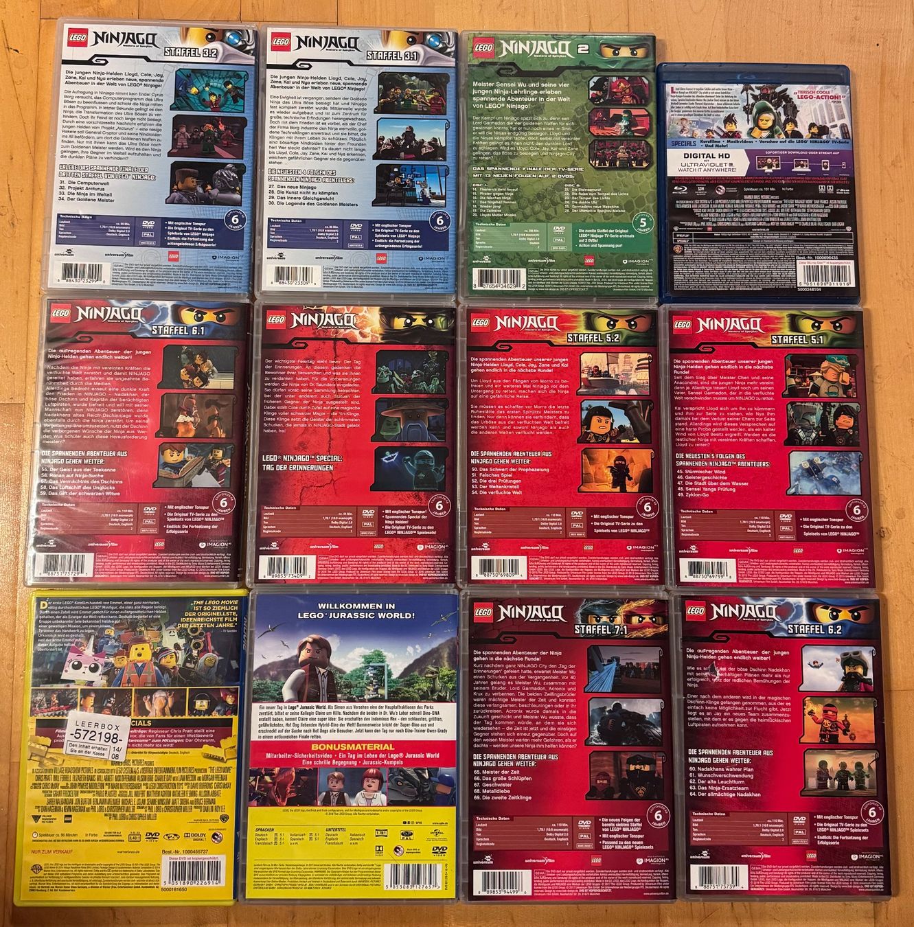 Alle DVDs: Lego Ninjago 11 DVD's + 1 Blueray – Gebraucht aus Unterengstringen von NOISE 1