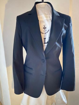 Neu Bally Schwarzer Blazer Gr. 36 elegant tailliert