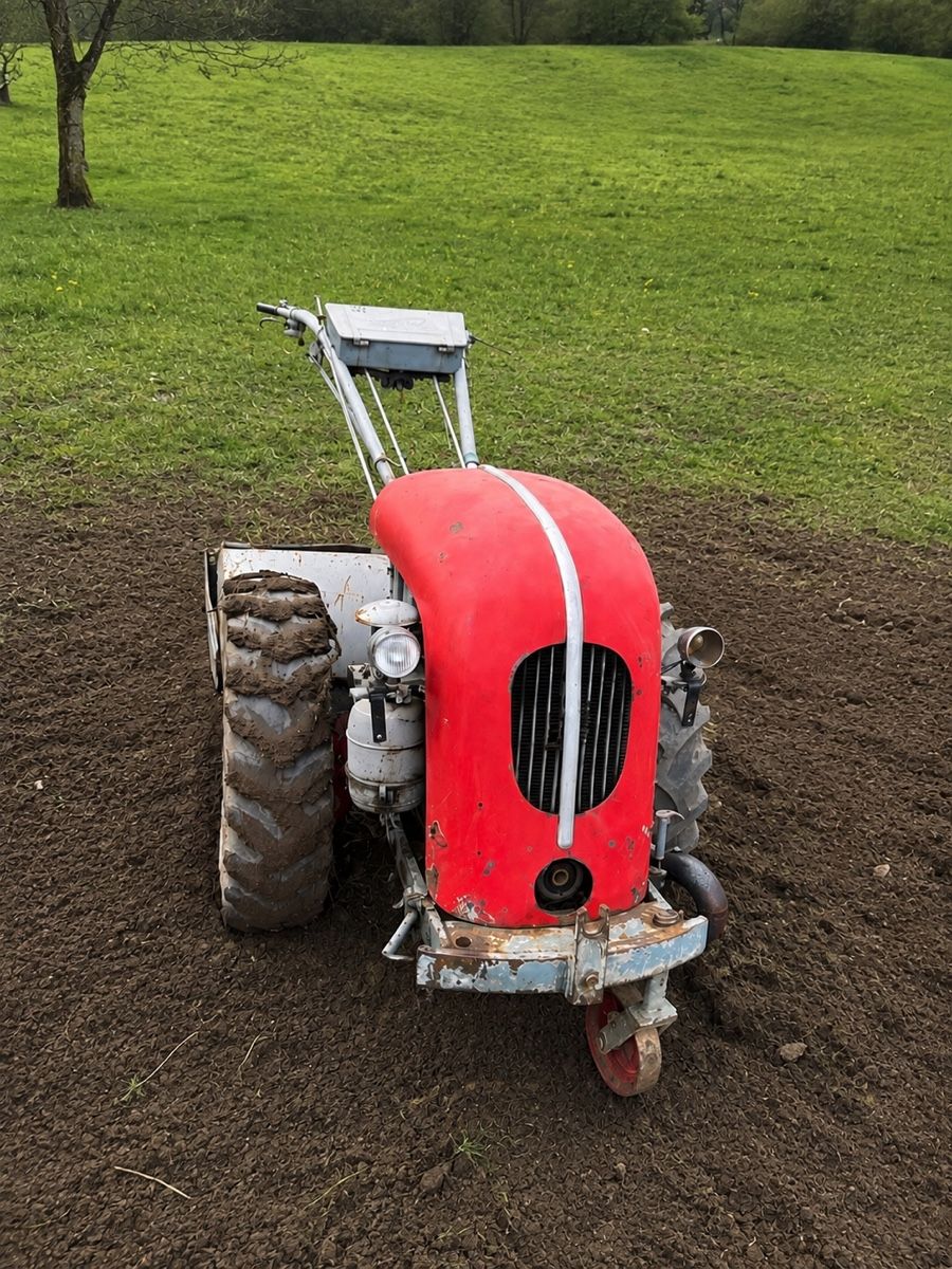 Grunder Tracteurs: Grunder Einachser mit Bodenfräse & Pflug – D'occasion à Kestenholz par Studer06 1
