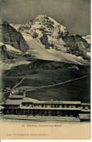 kleine Scheidegg Bahnhof und Mönch