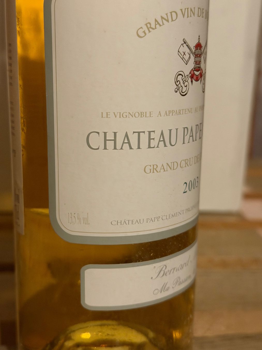 Vino: Château PAPE-CLEMENT blanc 2003 Pessac-Léognan – Nuovo (secondo la descrizione) da Roche VD venduto da avediscipule 2