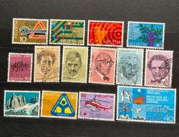 Briefmarken Schweiz Konvolut verschiedene Motive gebraucht