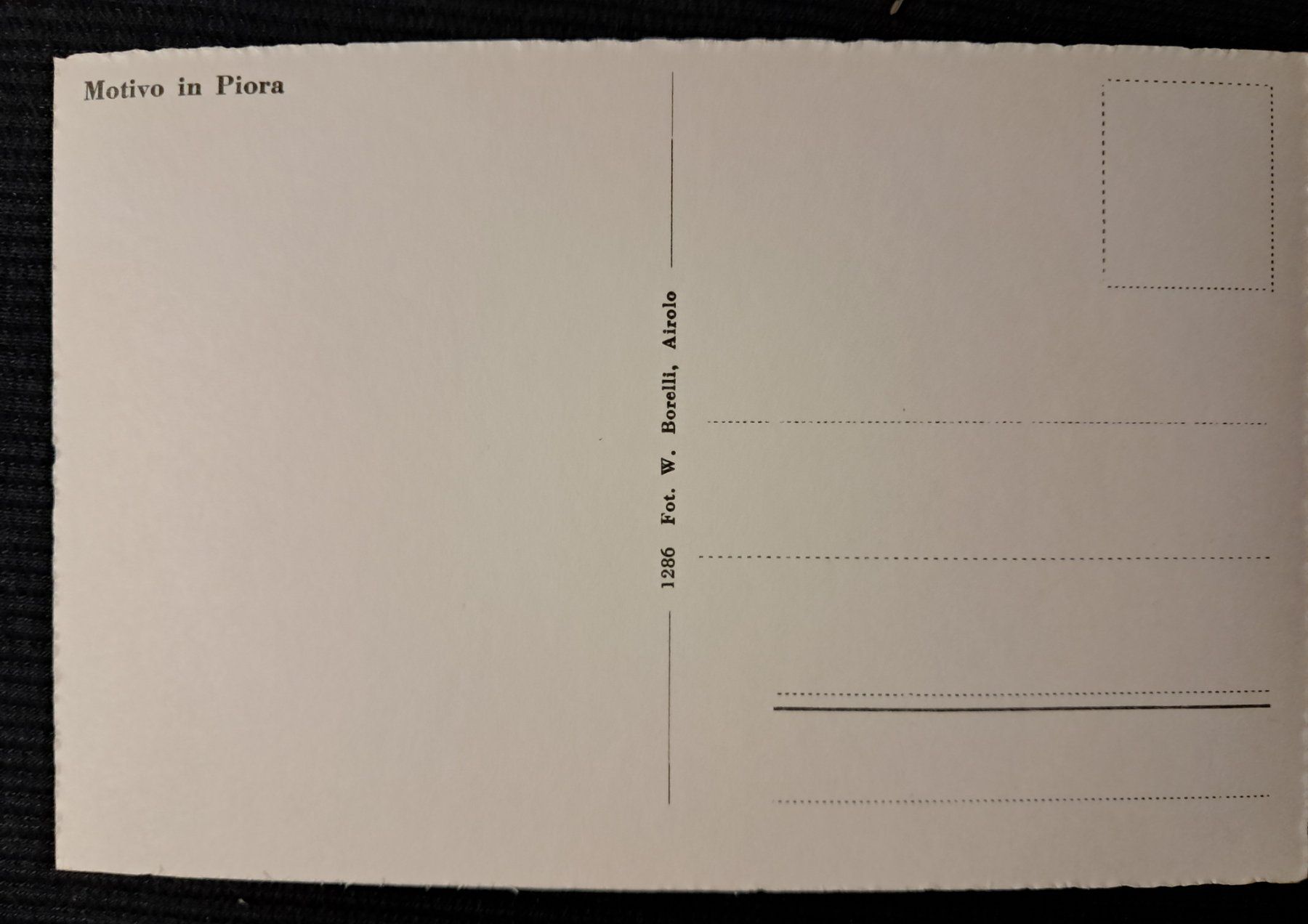 Cartes postales: PIORA – D'occasion à Ponto Valentino par giorgia06 1