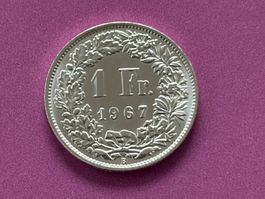 1 Fr. 1967 vorzüglich