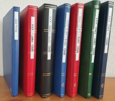 BRD: 7 Album postfrische Marken und Blöcke ca. 1955 - 1995
