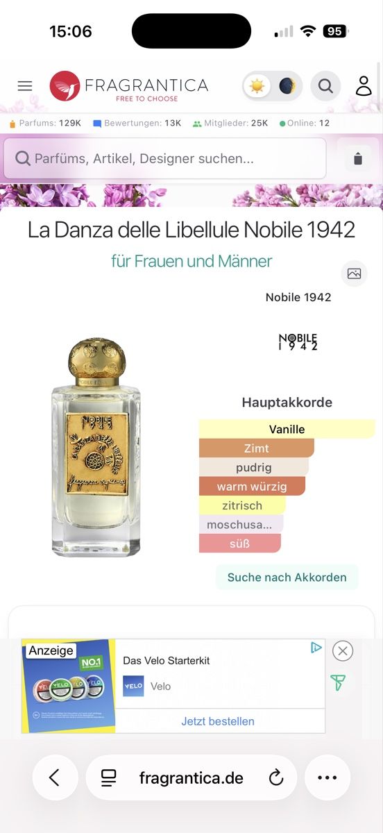 Profumi & Eau de Toilette: Nobile 1942 La Danza delle Libellule, 2. ml – Usato da Sursee venduto da nst_czk2 1