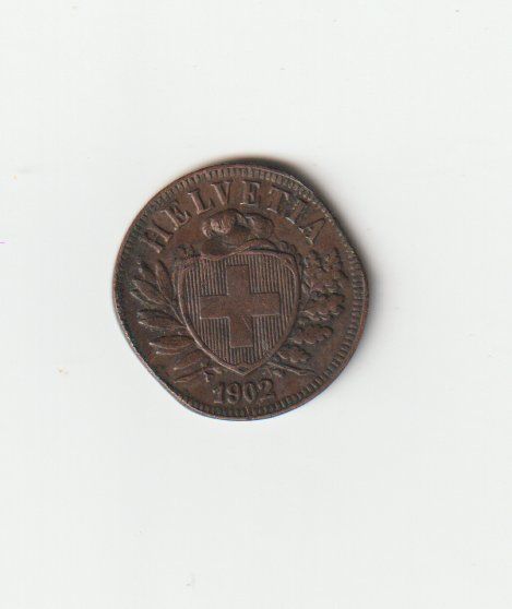 Tutti le monete: 2 Rappen 1902 – Usato da Minusio venduto da Mer66