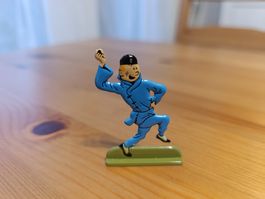 Figurine Tintin en relief diecast de Tintin et le Lotus Bleu
