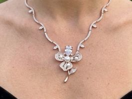 Collier et Broche Fleur Couture