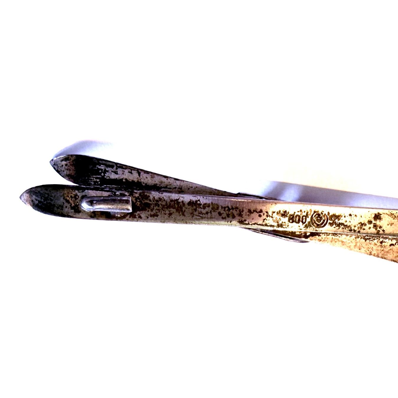 Spille & Fermagli: Antike Brosche Silber "alte Skis" (gestempelt 800) – Usato da Adliswil venduto da duwidu 2