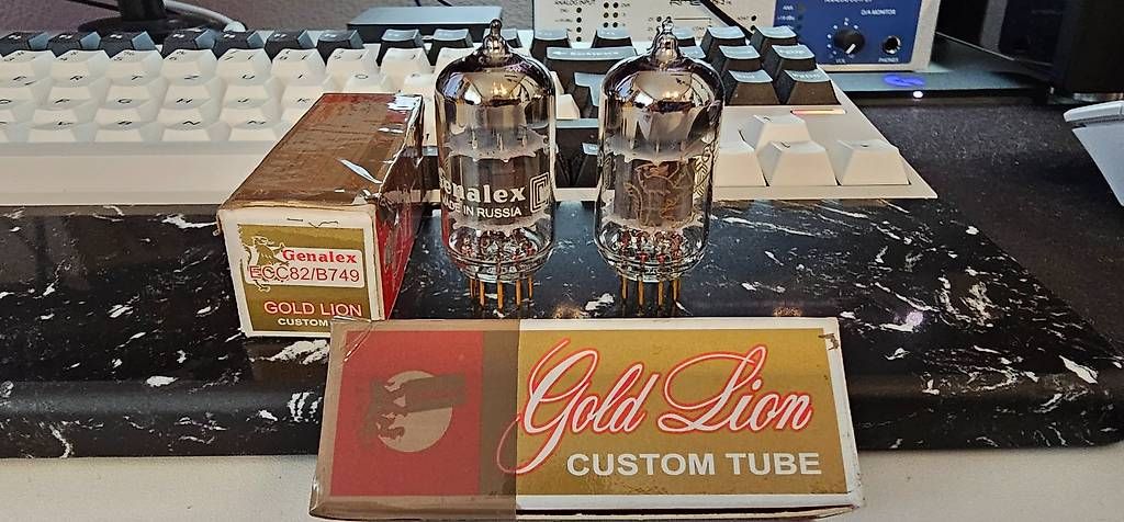 Amplificatori: Genalex Gold Lion 12AU7 / ECC82 matched pair – Nuovo (secondo la descrizione) da Lengnau AG venduto da S5426