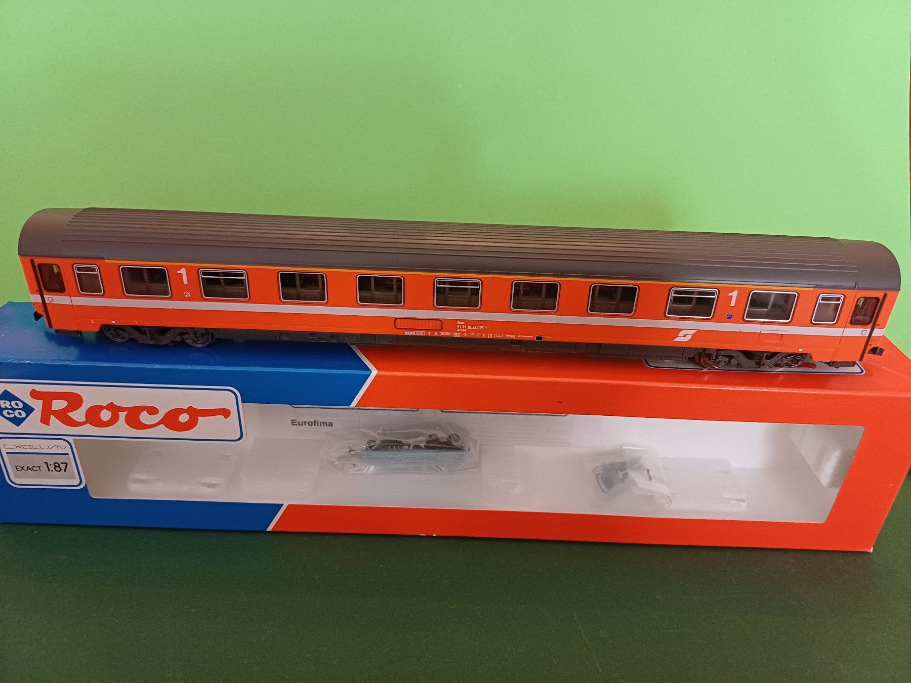 Roco Modellini di ferrovie: Roco 1. Klassewagen Eurofima der ÖBB – Usato da Bassersdorf venduto da darki77