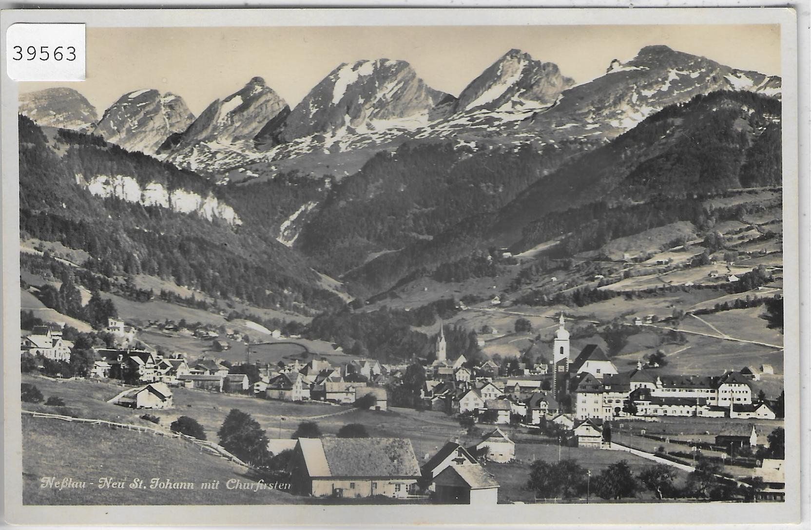Ansichtskarten: Nesslau-Neu St. Johann mit den Churfirsten – Gebraucht aus Ettingen von Kartenplanet