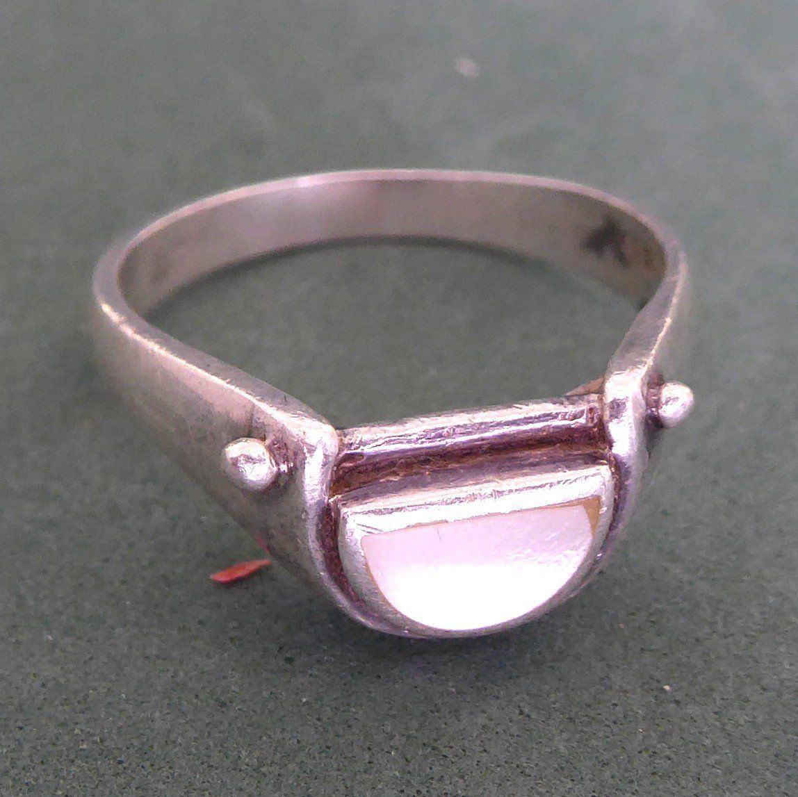 Anelli: Ring 925 Silber mit Perlmutter – Usato da Muri AG venduto da silvermouse007 3