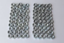 100 Stück Sechskantmutter M18, verzinkt